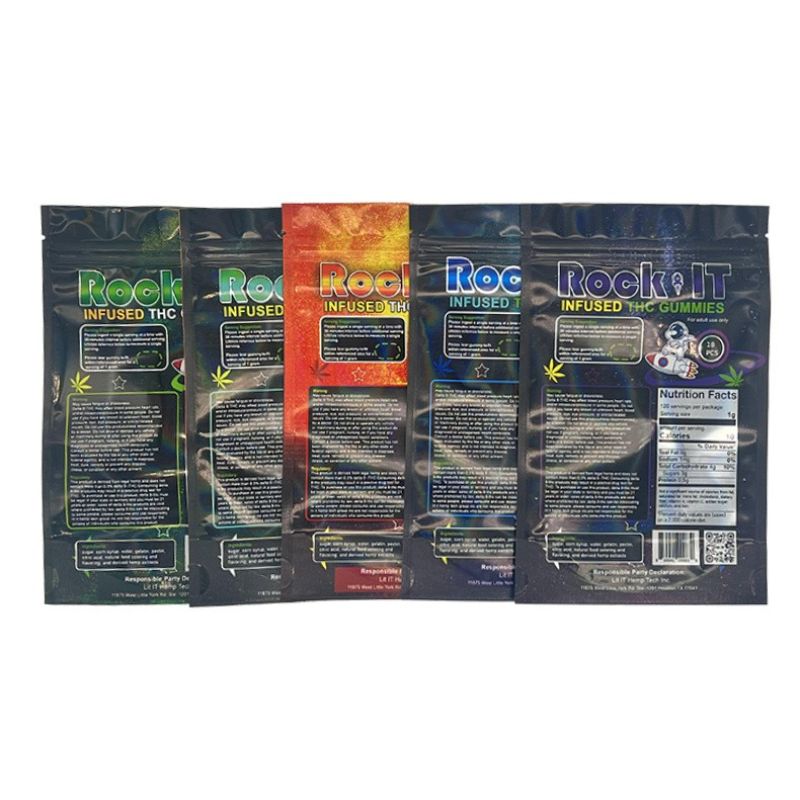 Rock IT THC-Infused Gummies Mylar Bags 950mg